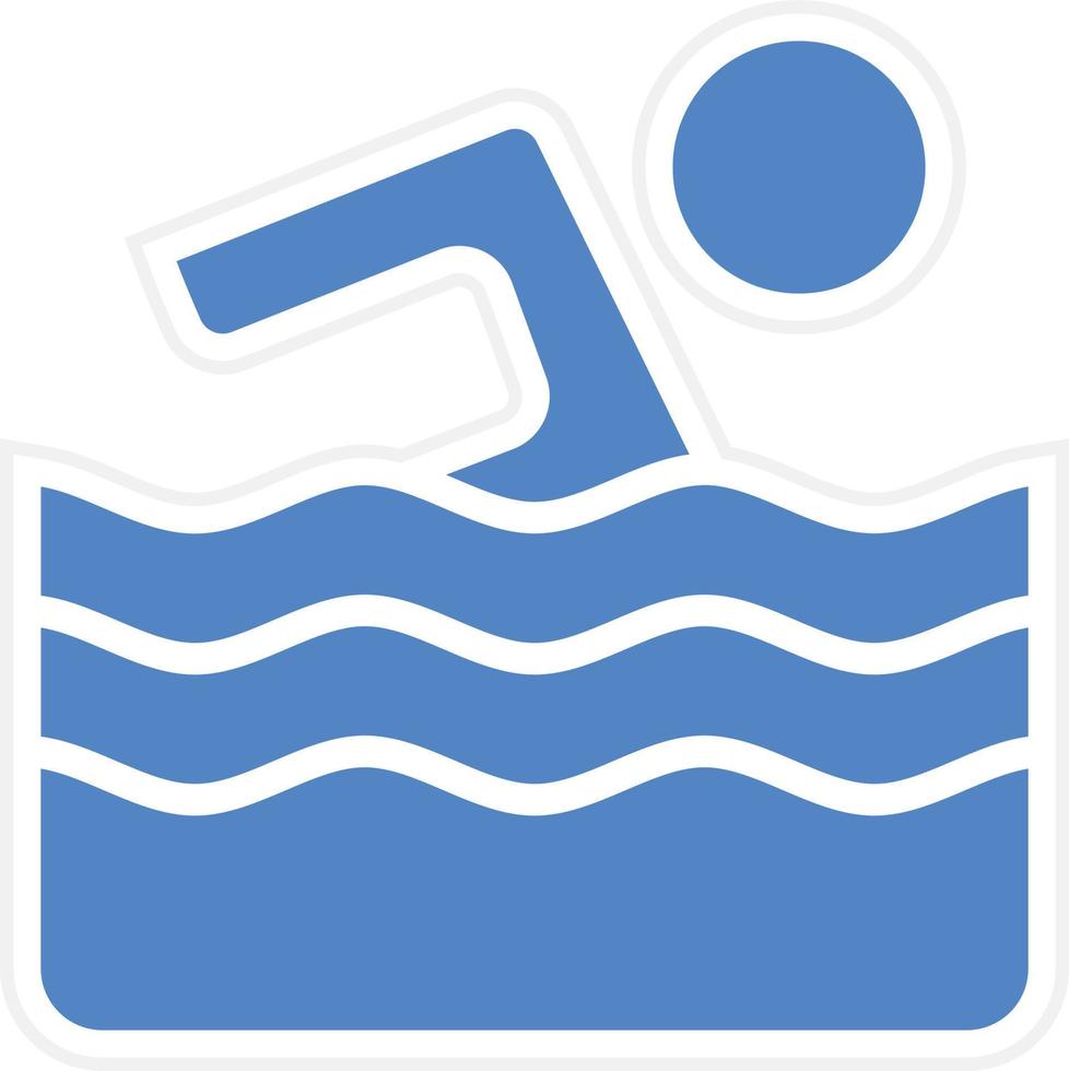 Swimming Vector Icon Design
