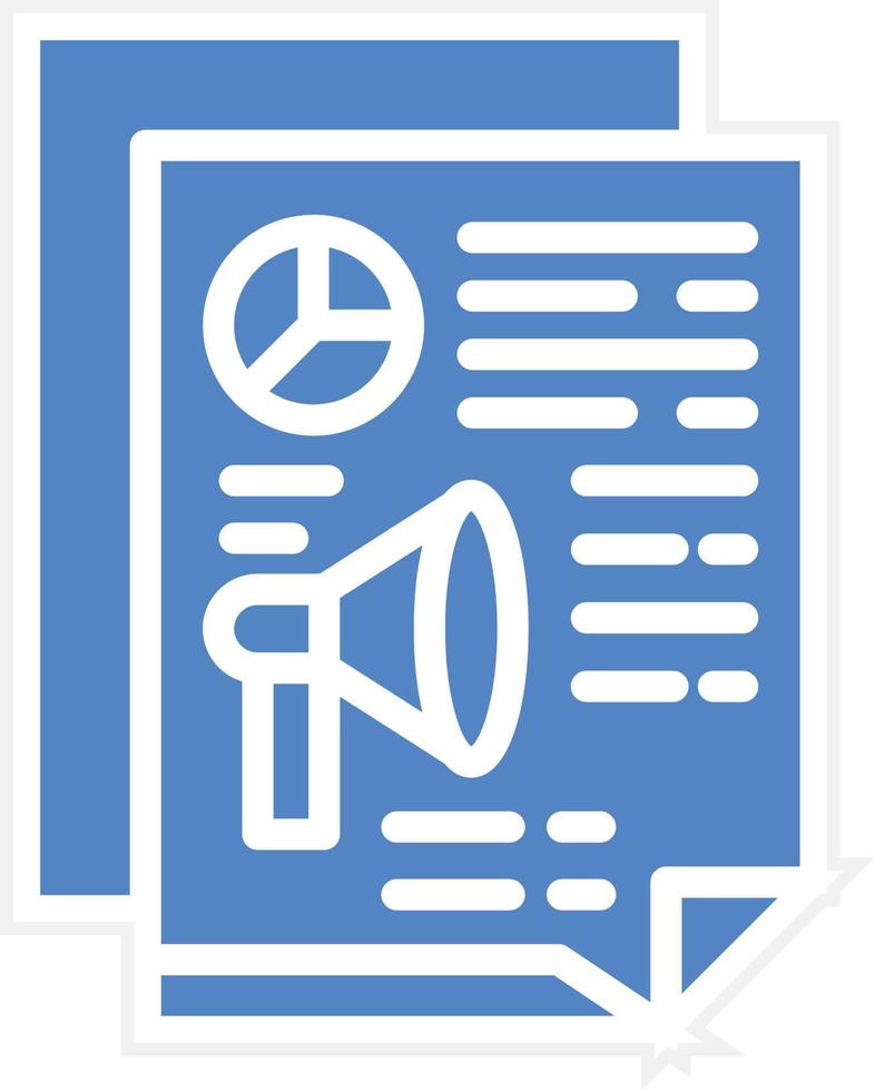 Marketing Report Vector Icon Design