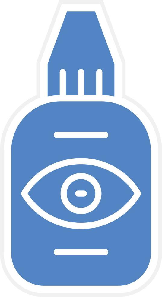 Eye Drop Vector Icon Design