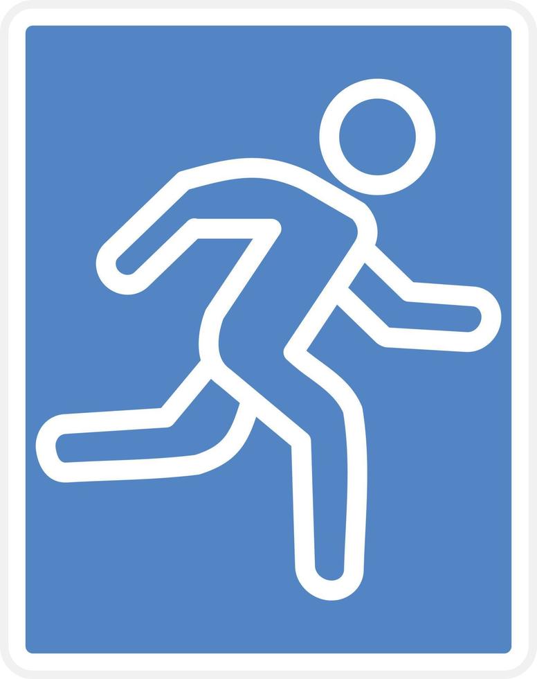 Emergency Exit Vector Icon Design