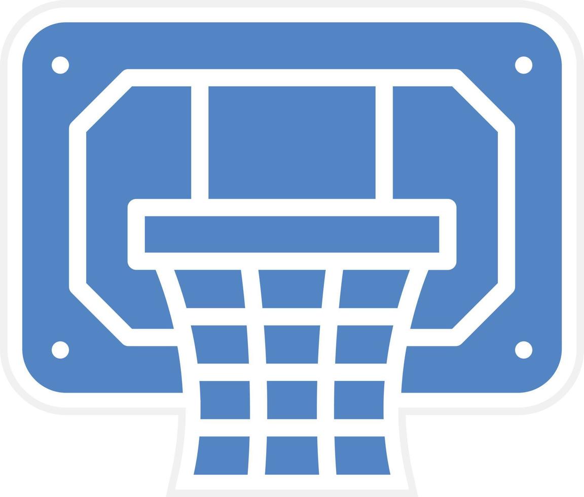 Basketball Hoop Vector Icon Design