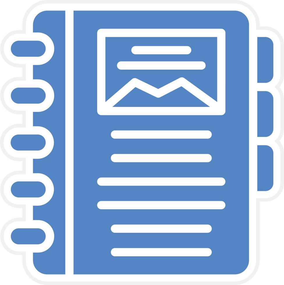 Diary Vector Icon Design