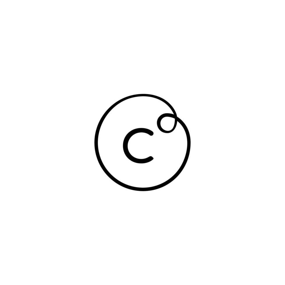 Celsius Line Style Icon Design vector