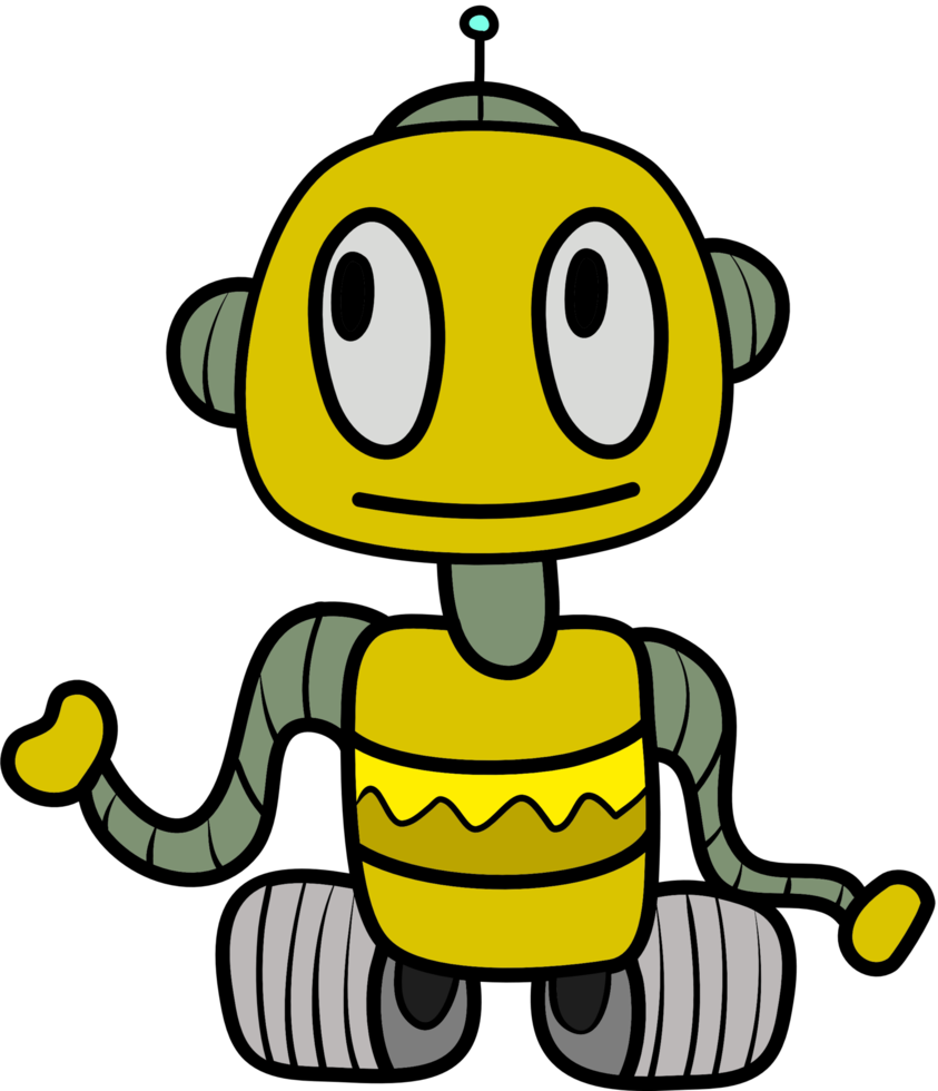 Cute Robot Illustration png