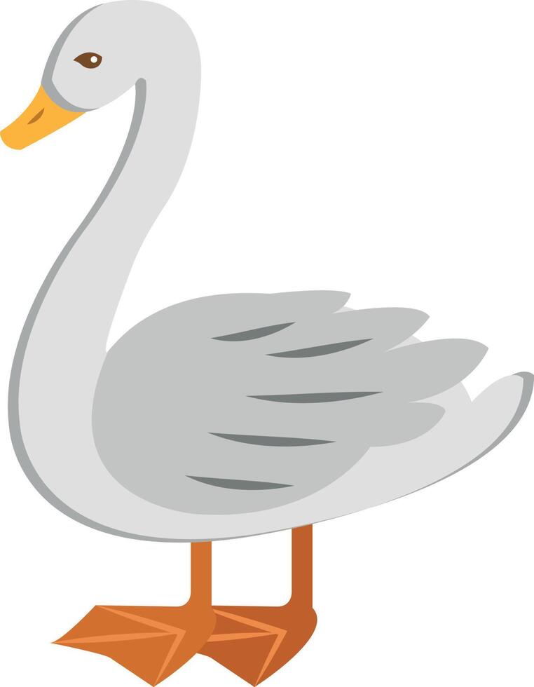 ilustración de vector de pato en un fondo. símbolos de calidad premium. iconos vectoriales para concepto y diseño gráfico.