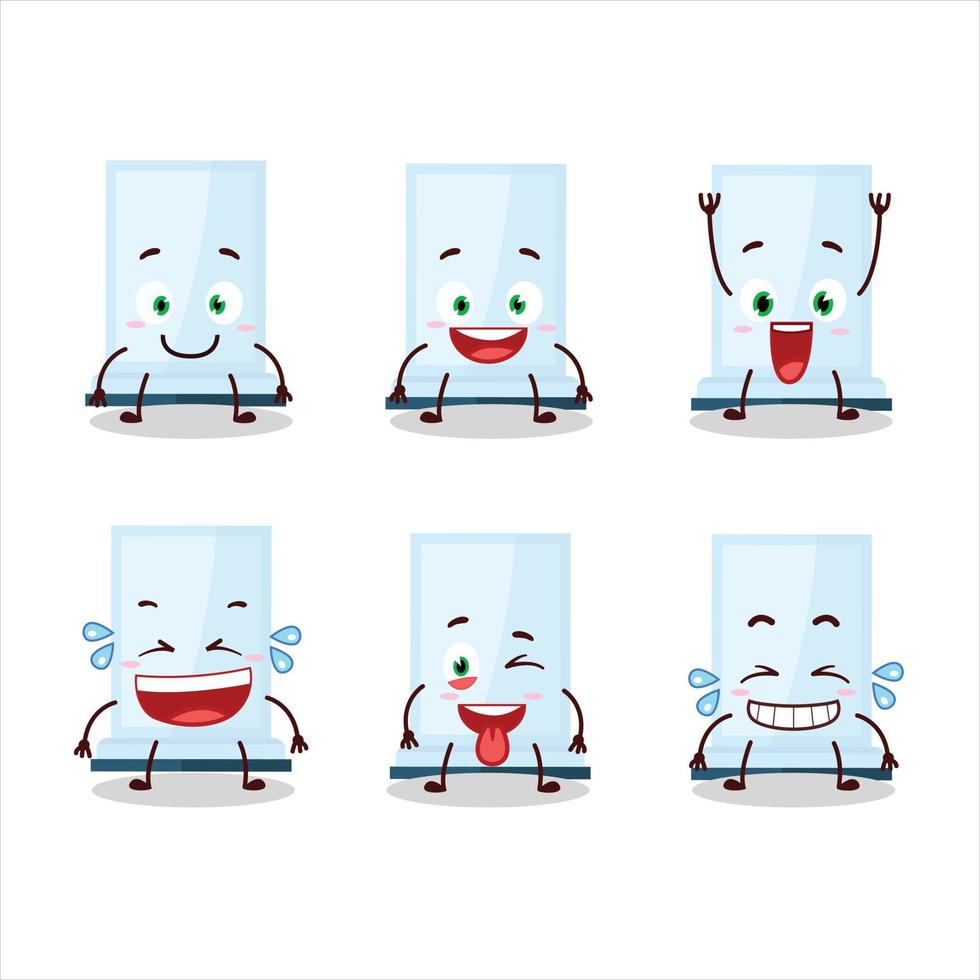 Cartoon character of aeropress with smile expression vector