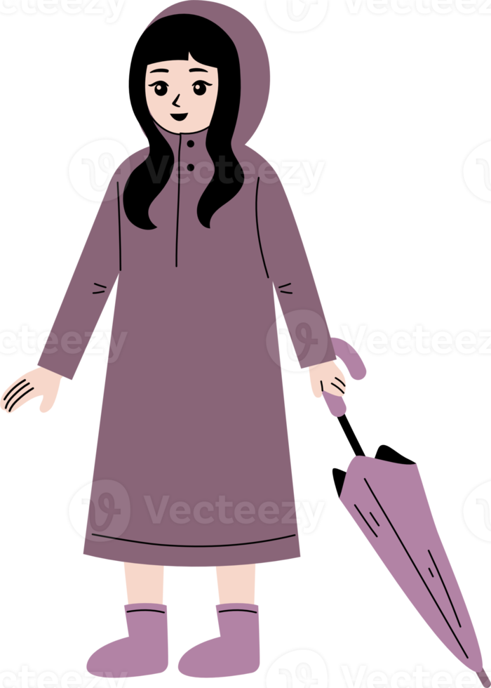 people wear raincoat illustration png