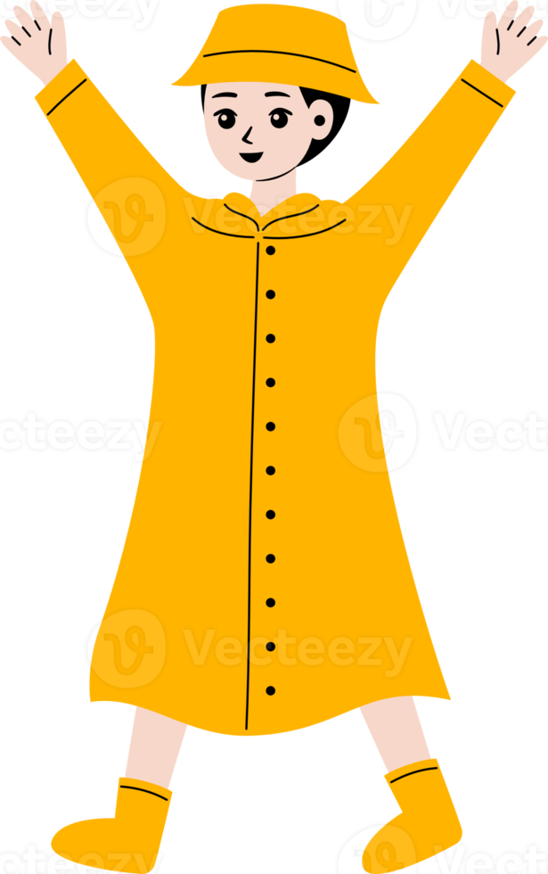 people wear raincoat illustration png