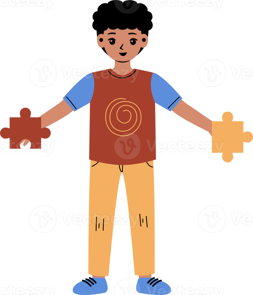 autism kid illustration png