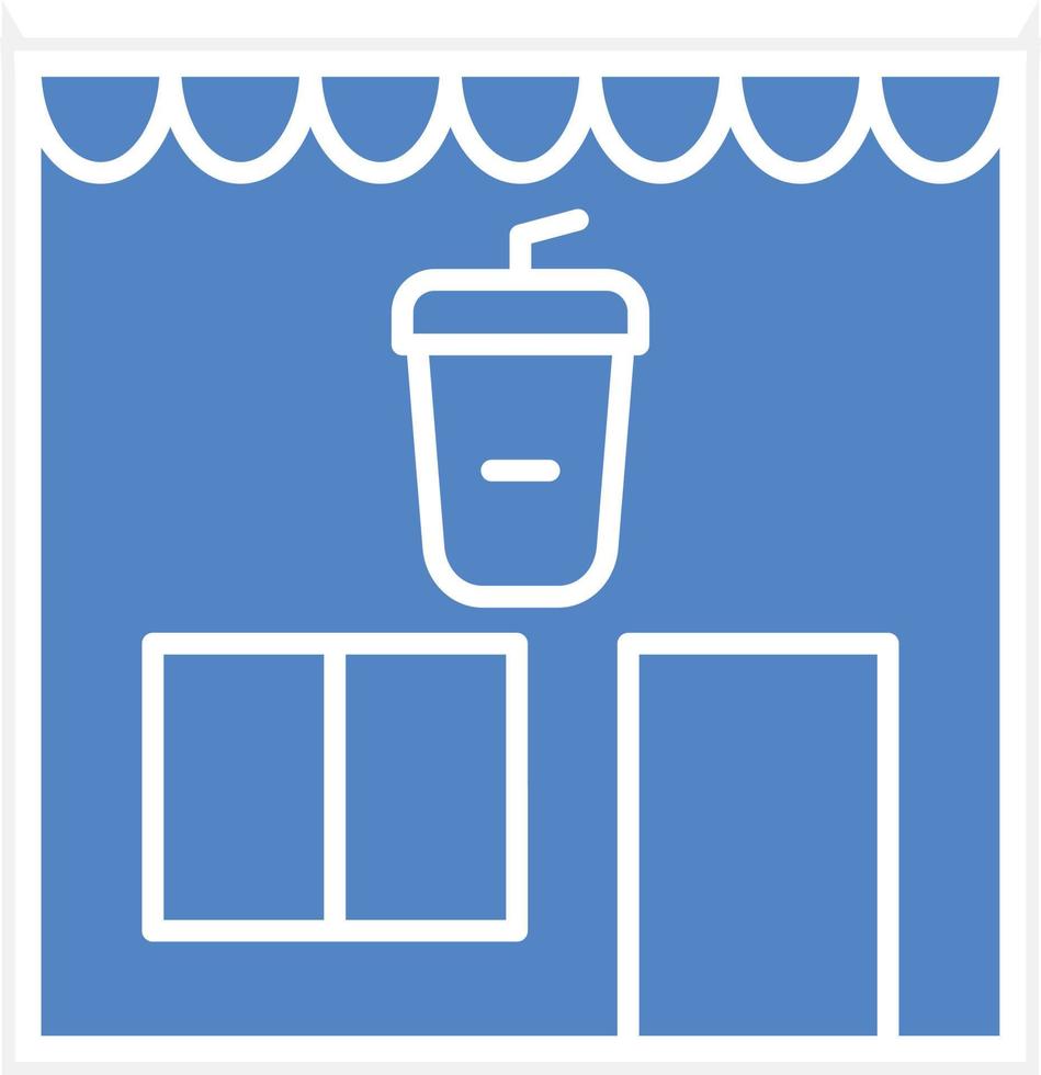 diseño de icono de vector de cafetería