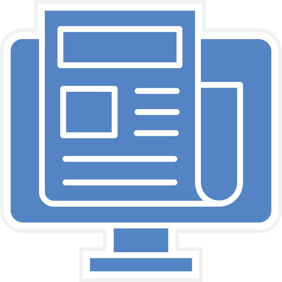 Publish Article Vector Icon Design