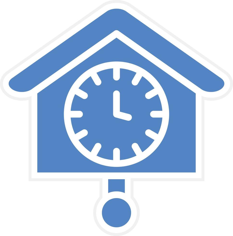 diseño de icono de vector de reloj de cuco