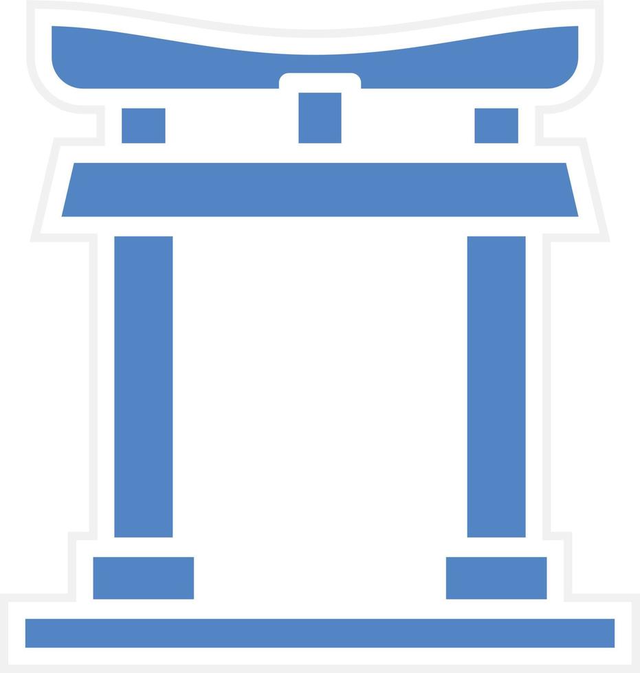 Torii Gate Vector Icon Design