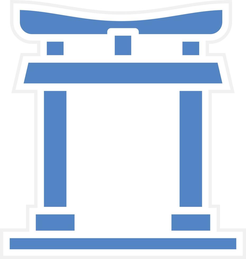 diseño de icono de vector de puerta torii