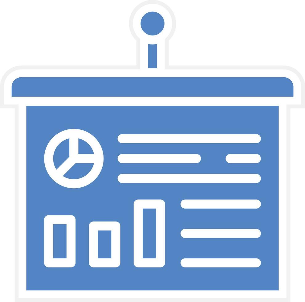 Statistics Presentation Vector Icon Design