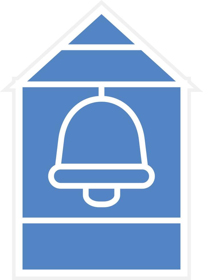 Bell Tower Vector Icon Design