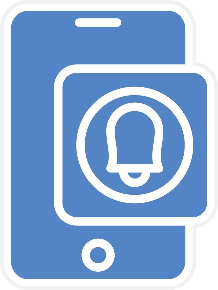 Smartphone Alarm Vector Icon Design