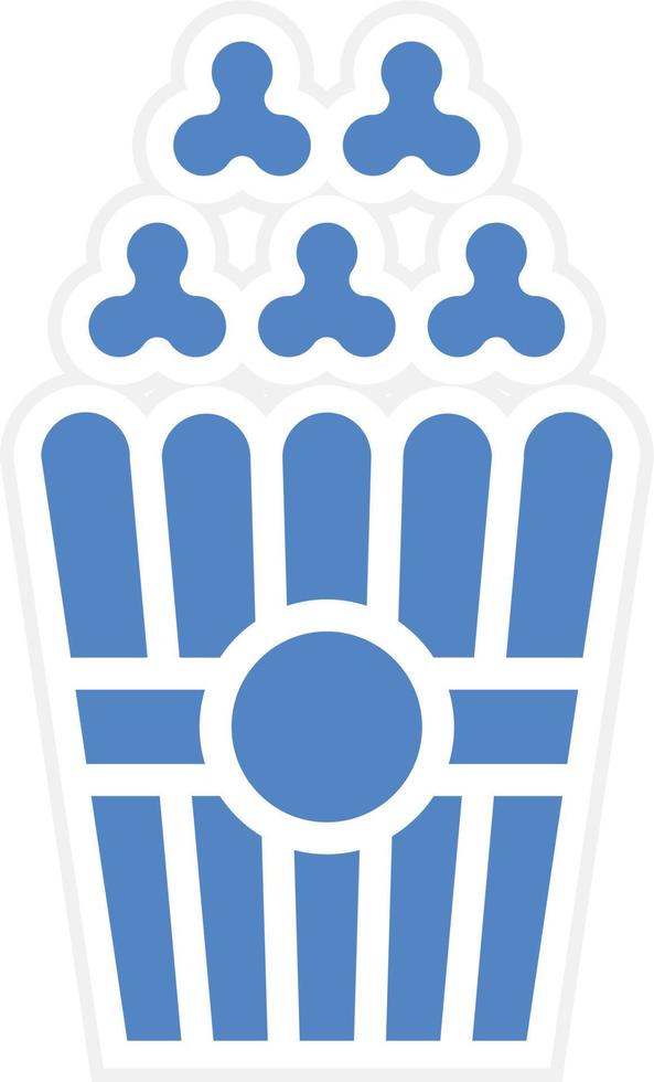 diseño de icono de vector de palomitas de maíz