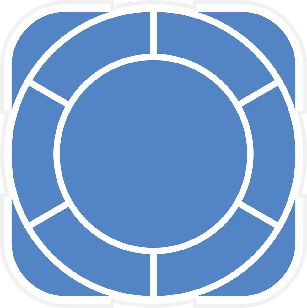 Life Raft Vector Icon Design