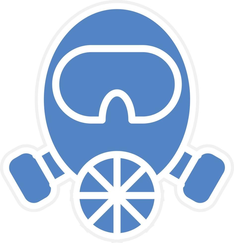Fireman Mask Vector Icon Design
