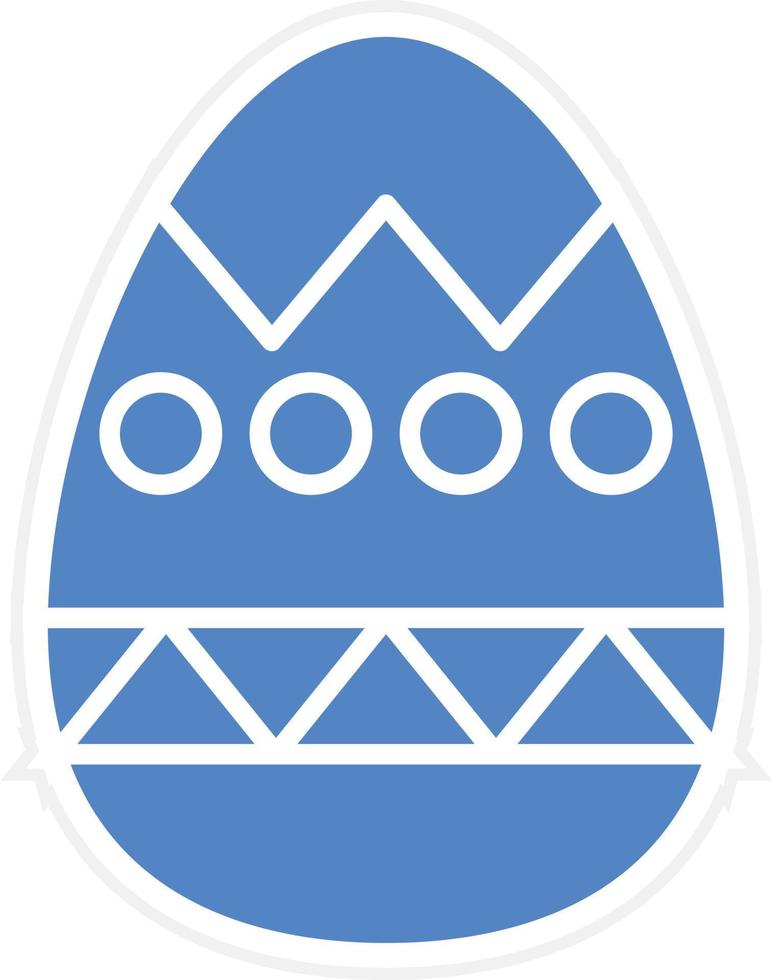 Easter Egg Vector Icon Design