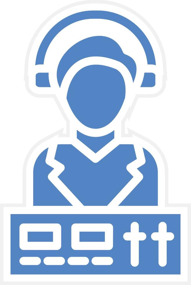 DJ Vector Icon Design
