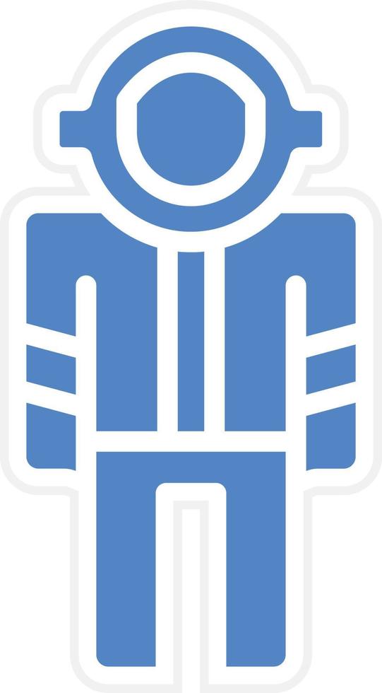 astronauta traje vector icono diseño