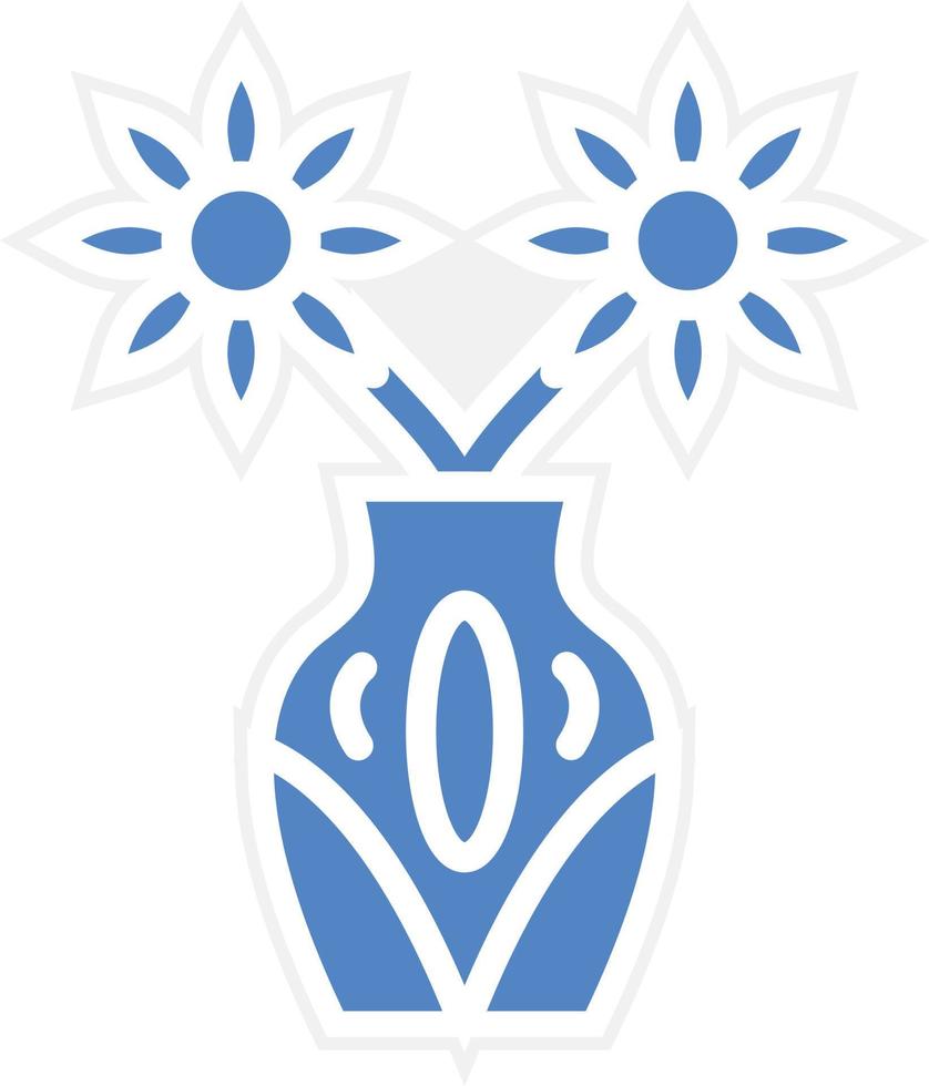 diseño de icono de vector de florero