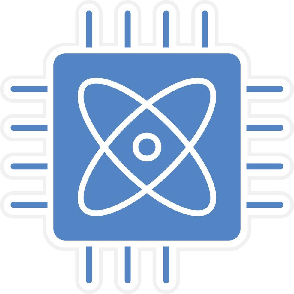 Quantum Computing Vector Icon Design