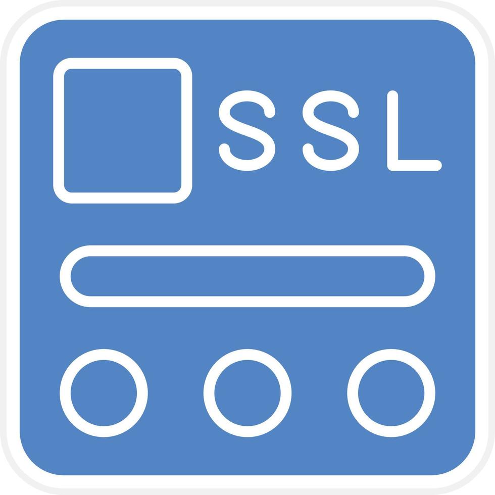 ssl archivo vector icono diseño