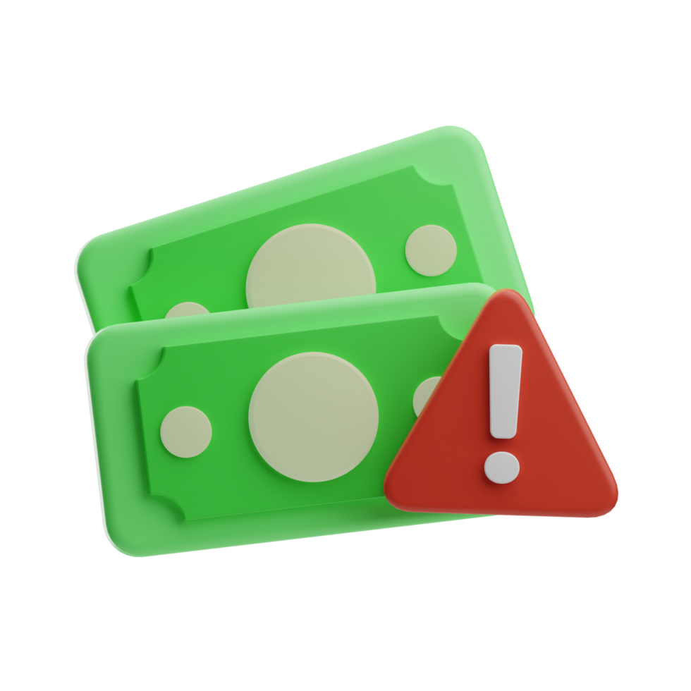 Money Corruption illegal money 3d Illustration png
