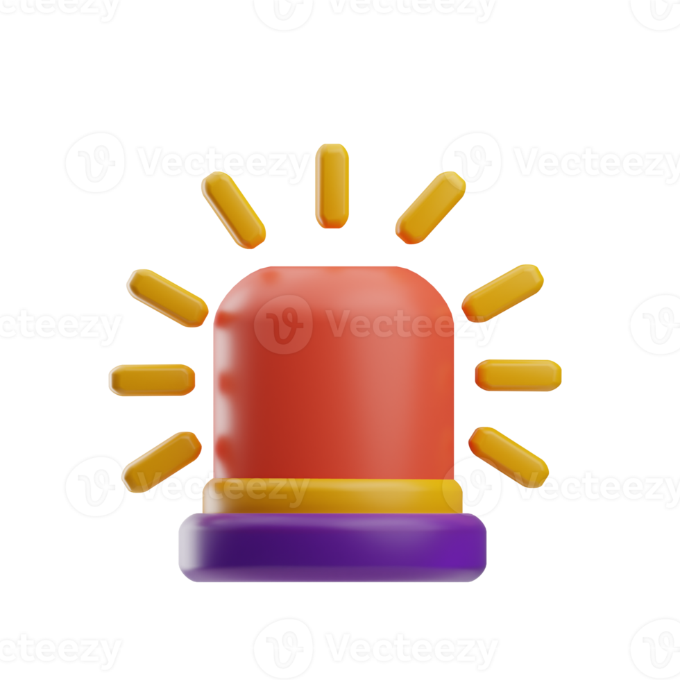 Money Corruption alarm or alert 3d Illustration png
