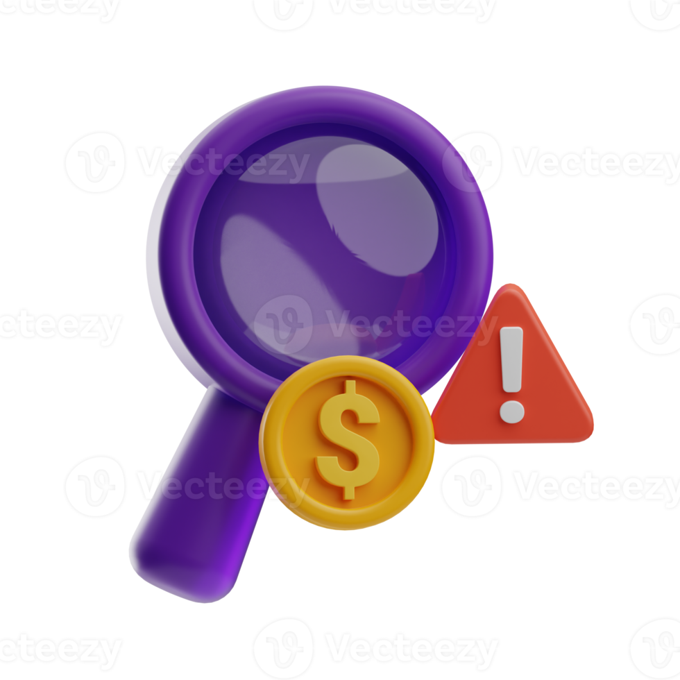 Money Corruption identify 3d Illustration png