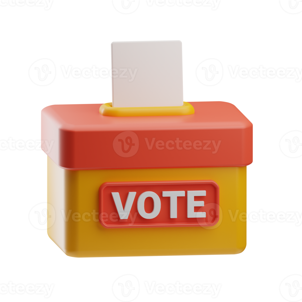 Money Corruption vote 3d Illustration png