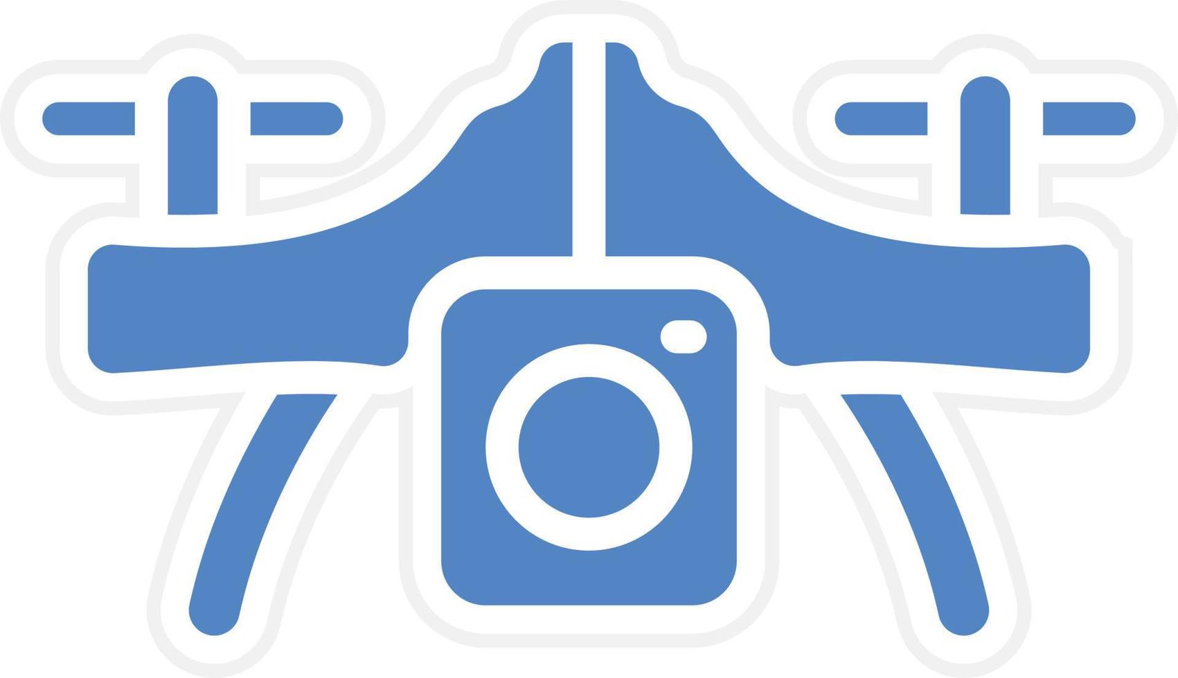 Camera Drone Vector Icon Design