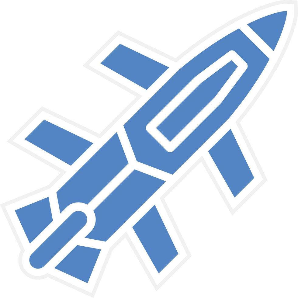 Army Rocket Vector Icon Design
