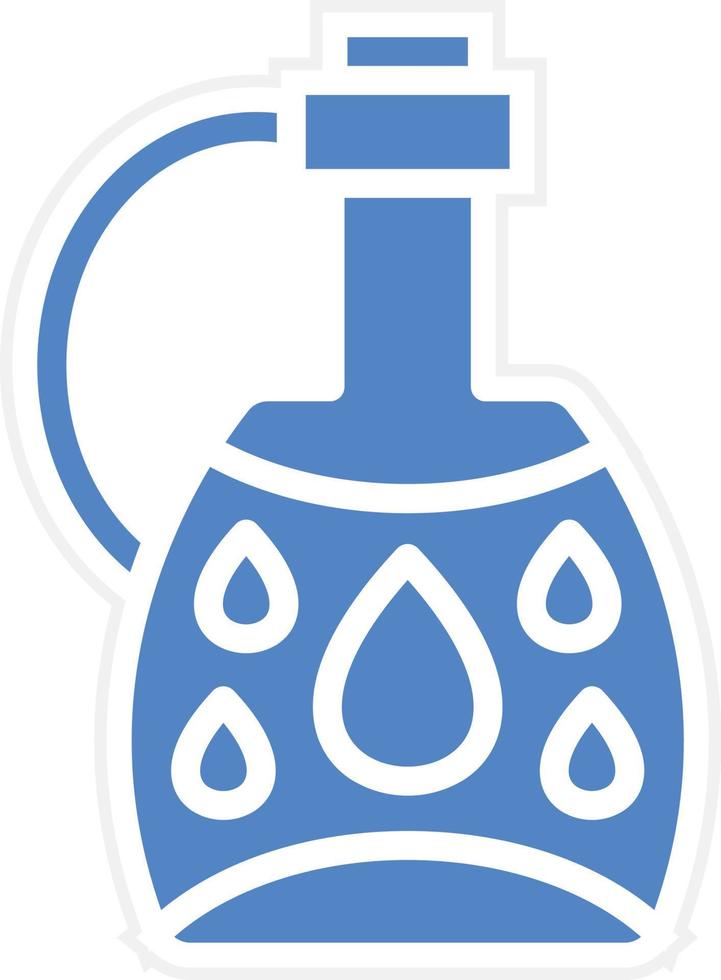 Water Canteen Vector Icon Design