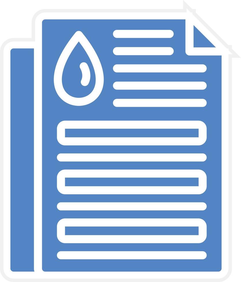 Oil Document Vector Icon Design
