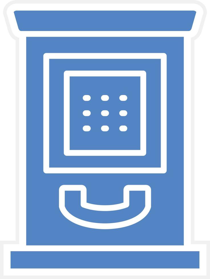 Phone Booth Vector Icon Design