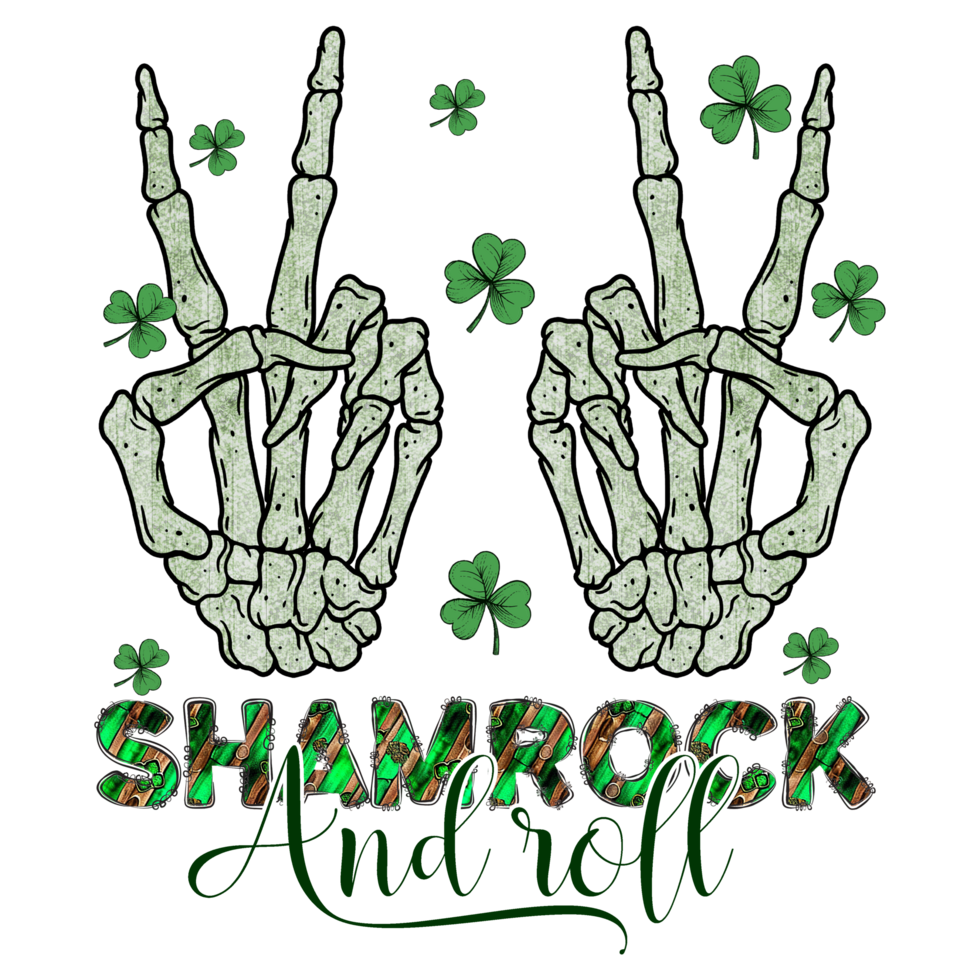 st patricks day skull emoji