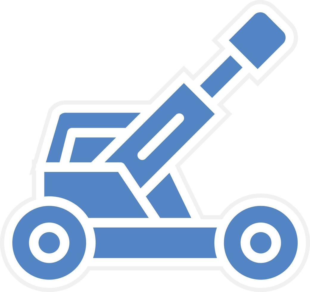 Army Artillery Vector Icon Design