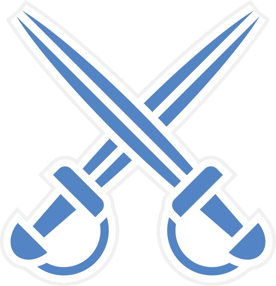 Swords Vector Icon Design