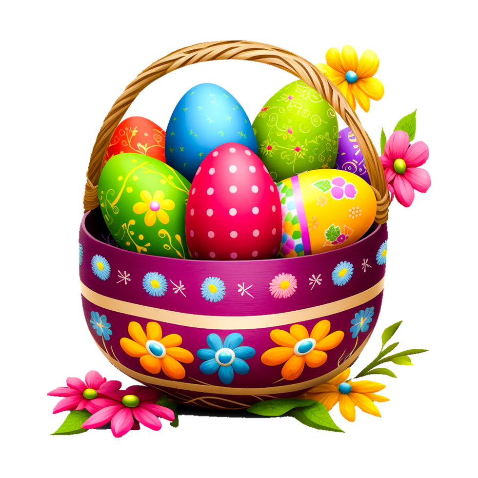 Free Easter Eggs Basket Transparent Background Free PNG 22947506 PNG
