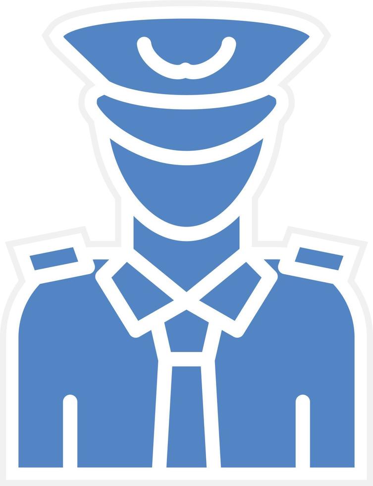 Captain Vector Icon Design
