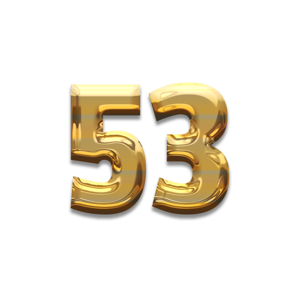 Number 53 gold luxury 22947697 PNG
