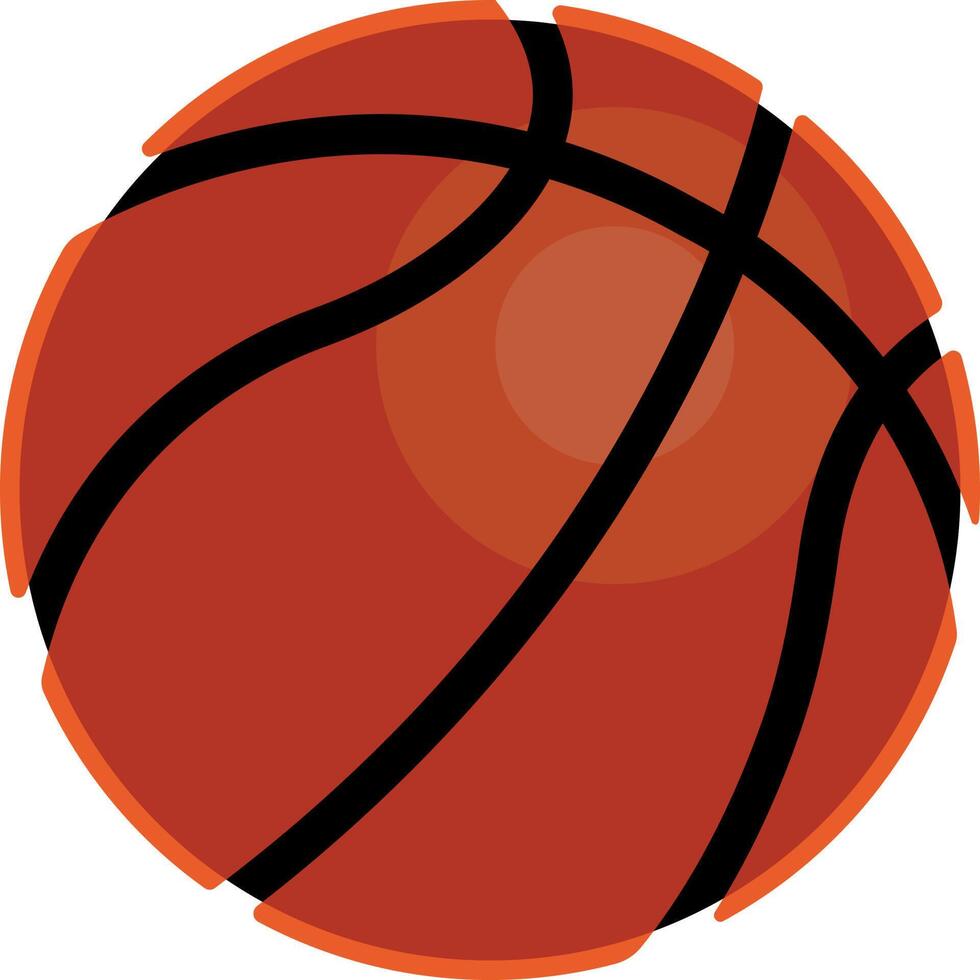 ilustración vectorial de baloncesto en un fondo. símbolos de calidad premium. iconos vectoriales para concepto y diseño gráfico. vector