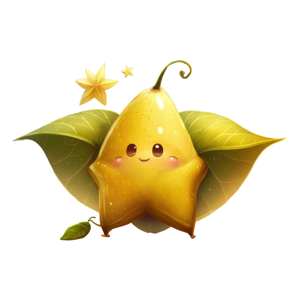 cute happy star fruit character . AI Generated 22948129 PNG cute happy star fruit character . AI Generated 22948129 PNG