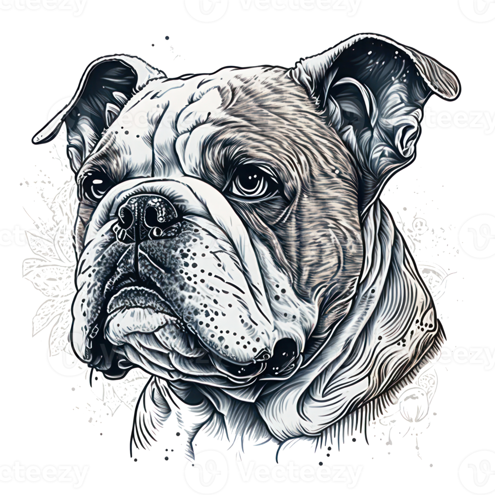 bulldog . ai gegenereerd png