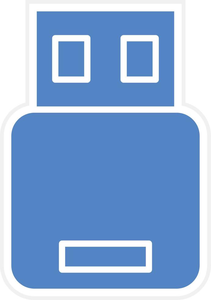 USB Stick Vector Icon Design