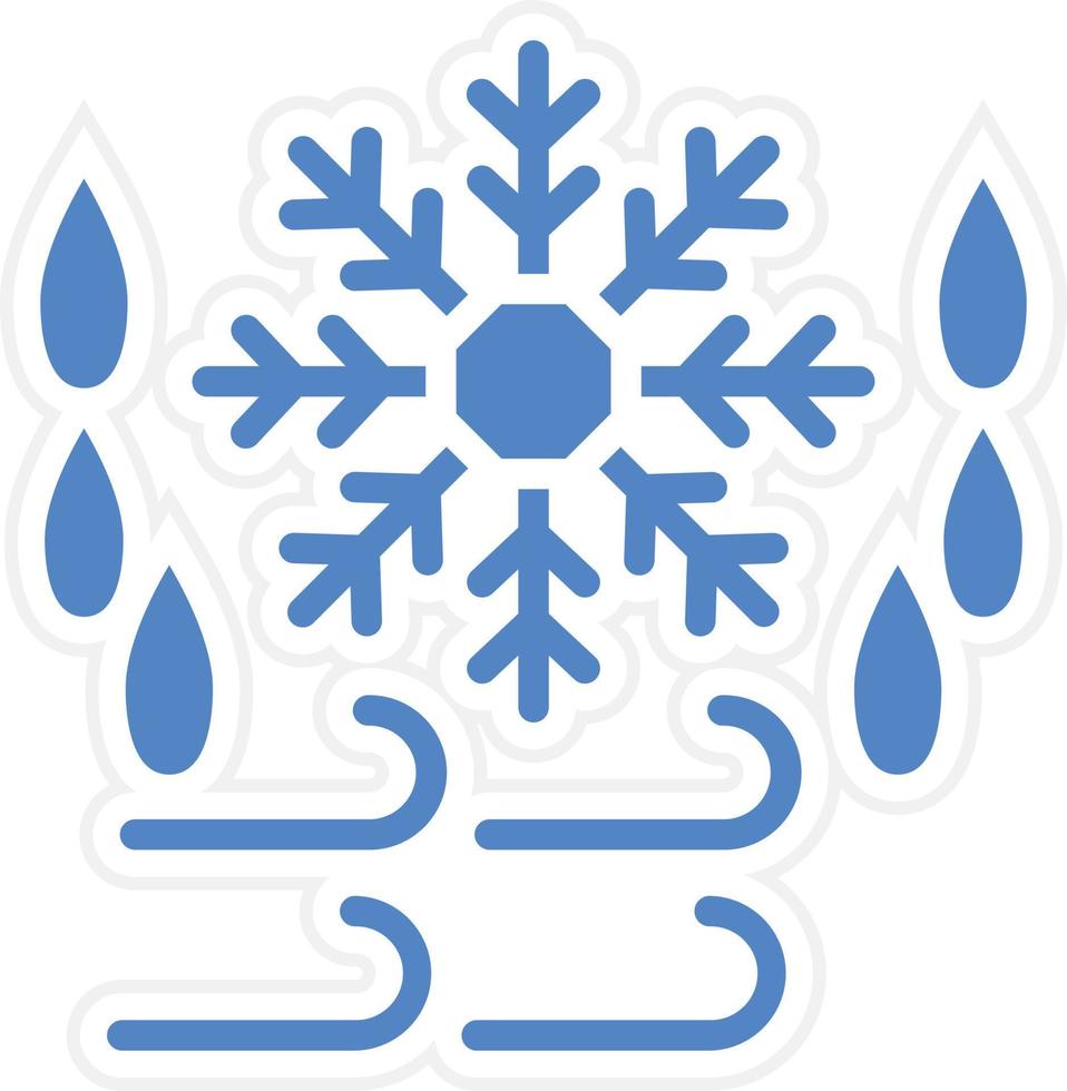 Cold Wave Vector Icon Design